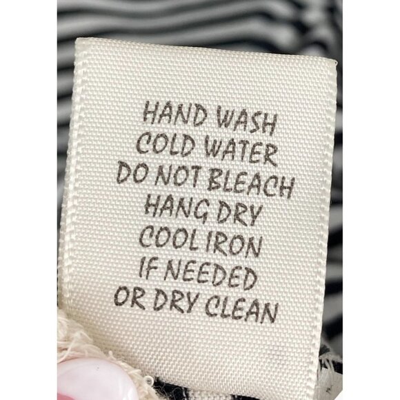 Adiva Plus Top Blouse 1X Navy Blue Ivory Shark Bite Hem Crochet Stripe New B40 - Picture 2 of 7